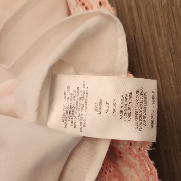 Like new toddler tank floral and embroidered detail dress - Picture 5 of 7